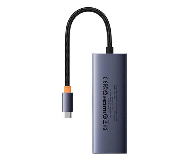 BASEUS Stacja dokująca UltraJoy Series 5-Port HUB Space Grey (Type-C to HDMI4K@30Hz*1+USB 3.0*4) - 1181579 - zdjęcie 3
